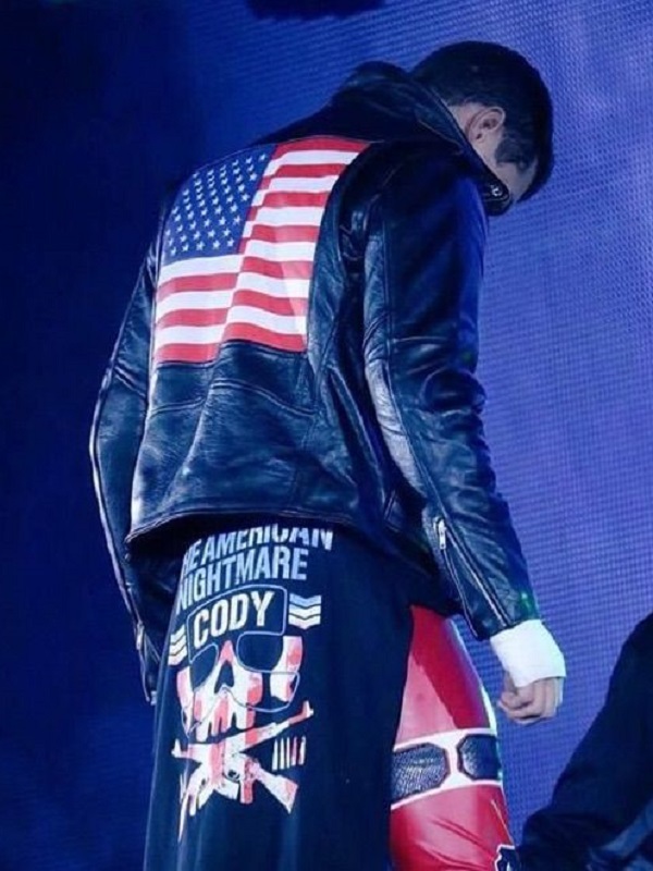 American Professional Wrestler Cody Rhodes Leather Jacket
