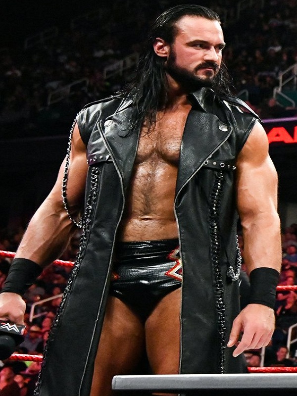 American professional wrestler Drew McIntyre Leather Trench Coat American professional wrestler Drew McIntyre Leather Trench Coat