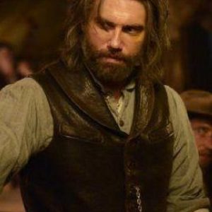 Anson Mount Wear A Brown Leather Vest In Hell on Wheels