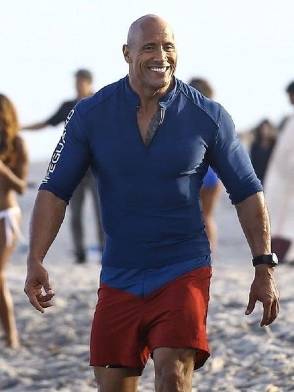 Glatte hjælpe Rød Film Baywatch Dwayne Johnson Lifeguard Jacket