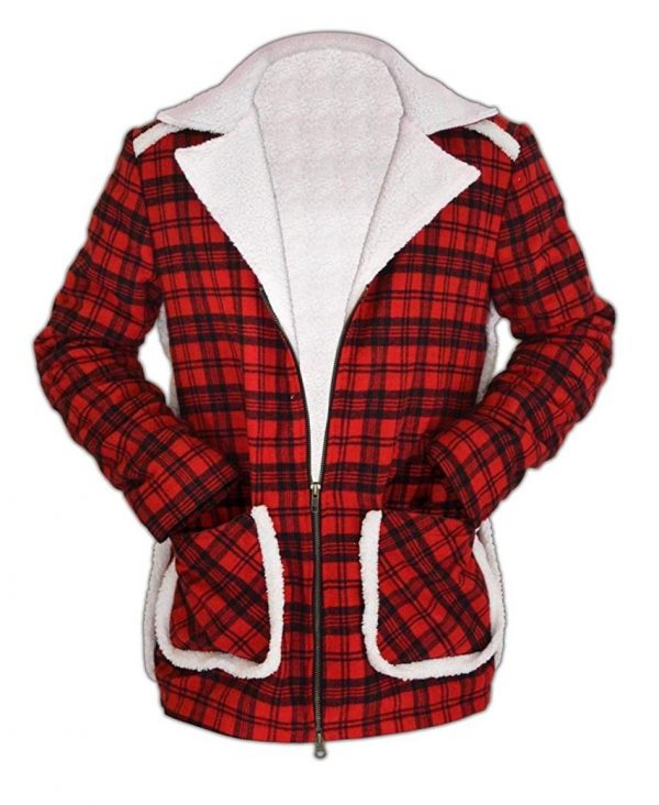 Deadpool Ryan Reynolds Red Shearling 