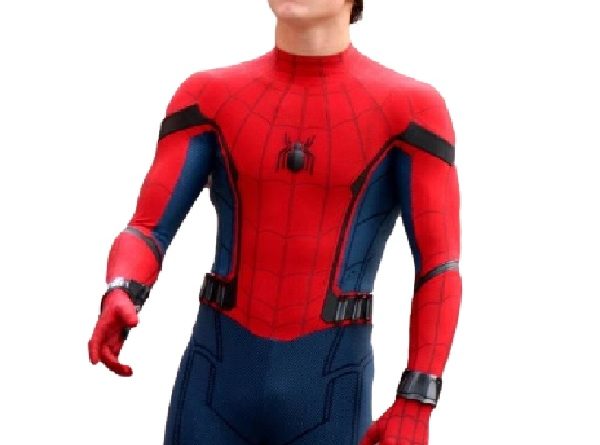 Tom Holland on the set of Spider Man