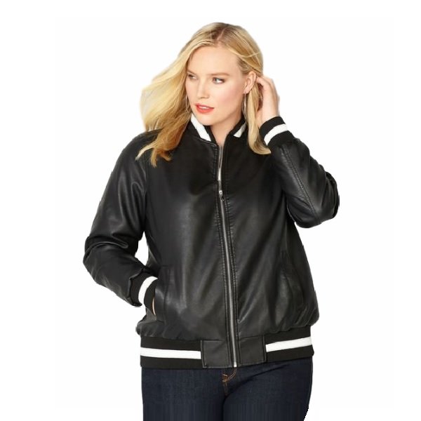 plus size womens varsity jacket
