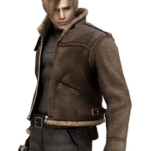 RESIDENT EVIL 4 LEON KENNEDY JACKET & SHEARLING COAT