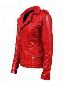 Madelaine Petsch Riverdale Red Leather Jacket