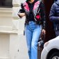 Irina Shayk Street Style Leather Jacket