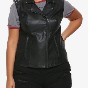 Riverdale Southside Serpents Studded Leather Vest