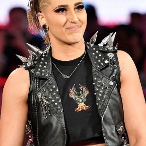 WWE Rhea Ripley Studded Leather Vest