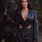 Fragrances launched Event Kim Kardashian Smolders Leather Jacket