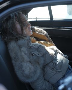 Crisis Emmie Kelly Lily-Rose Depp Shearling Jacket