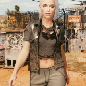 Video Game Cyberpunk 2077 Ciri Leather Vest