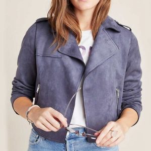 13 Reasons Why Season 4 Jessica Davis Grey Moto Jacket