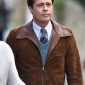 Brad Pitt Allied Brown Suede Jacket