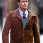 Brad Pitt Allied Suede Leather Jacket