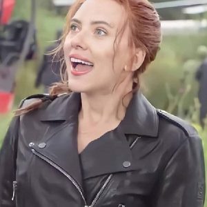 Scarlett Johansson Leather Jacket
