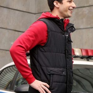 Andy Samberg Wearing Black Vest In Brooklyn Nine-Nine TV Series