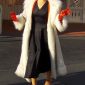 2021 Film Cruella Emma Stone Fur Coat