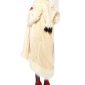 A Women Wearing Cruella Emma Stone Faux Fur Coat