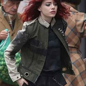 2021 Movie Cruella Estella Emma Stone Black Trench Coat