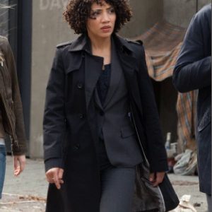 Jasika Nicole Wearing Black Coat In Fringe Series