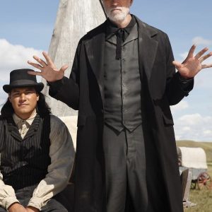 Actor Tom Noonan Wearing Black Coat In Hell on Wheels