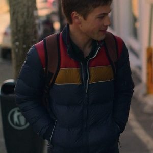 Connor Jessup Wearing Blue Bomber Jacket In Locke & Key as Tyler Locke