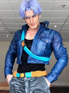 DBZ Trunks Dragon Ball Blue Leather Jacket