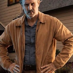 Actor David Arquette Wearing Brown orduroy Jacket In Scream as Dewey Riley