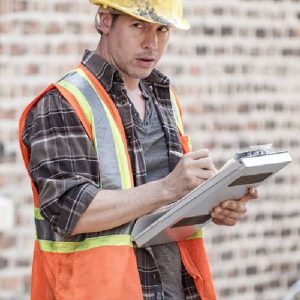 Antonio Dawson Wearing Construction Worker Orange Vest In Chicago P.D.