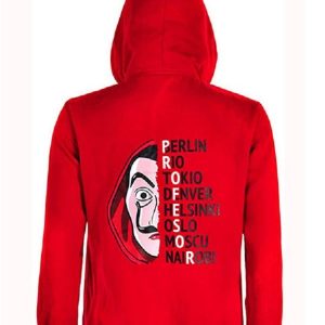 TV Series Money Heist Red Hoodie