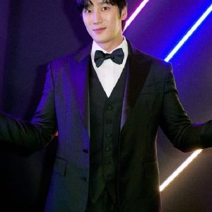 Ahn Bo-Hyun Wearing Black Tuxedo In TV Series My Name Event