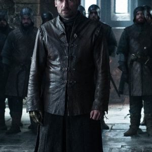 Nikolaj Coster-Waldau Wearing Leather Jacket In Game of Thrones as Jaime Lannister