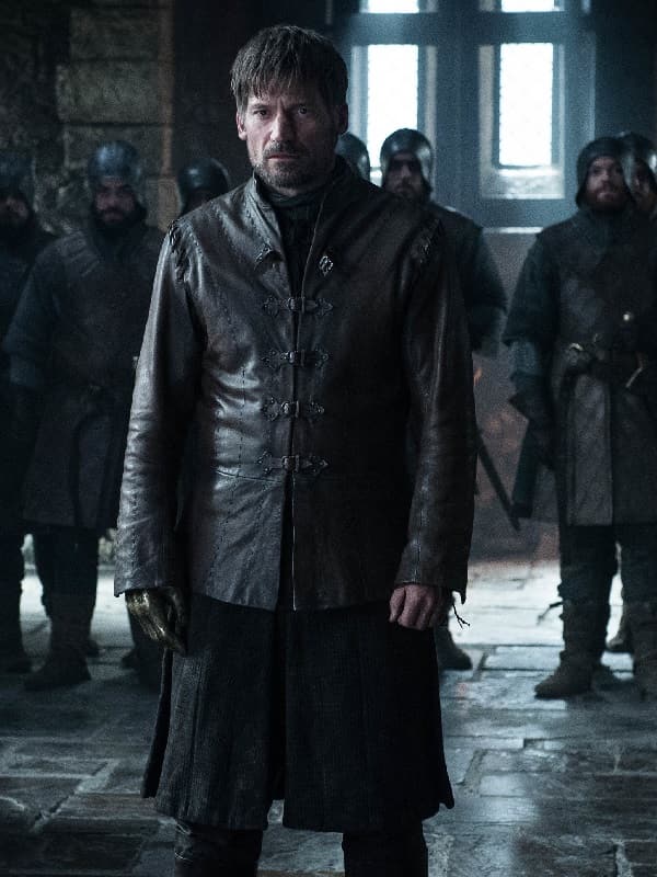 Nikolaj Coster-Waldau Wearing Leather Jacket In Game of Thrones as Jaime Lannister