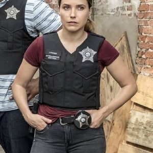 Actress Sophia Bush Wearing Body Vest In Chicago P.D. as Erin Lindsay