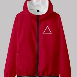 TV Drama Series Squid Game Guards Red Hoodie Jacket