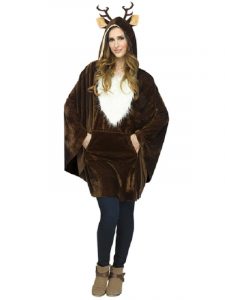 Reindeer Costume Poncho Christmas Outfit