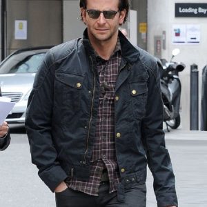 Actor Bradley Coope Wearing Black Jacket