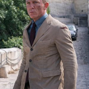 Daniel Craig Wearing Beige Suit In No Time to Die as James Bond