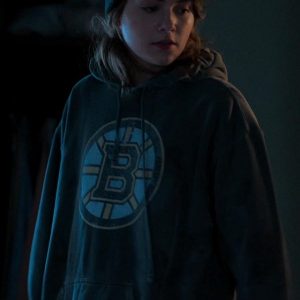 Emilia Jones Wearing Blue Hoodie In CODA as Ruby Rossi