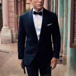 James Bond Wearing Navy Blue Tuxedo In No Time To Die