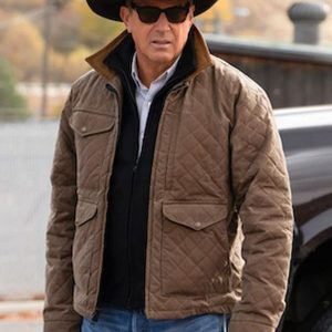 Kevin Costner Yellowstone Season 4 John Dutton Quilted Jacket