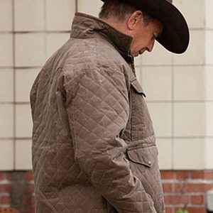 Kevin Costner Yellowstone Season 4 John Dutton Quilted Jacket