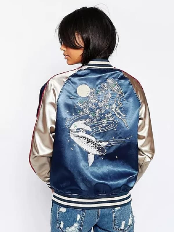 tipped bomber jacket