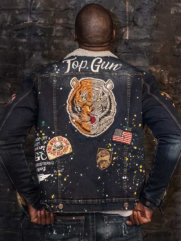 Top Gun Flying Tiger Denim Jacket