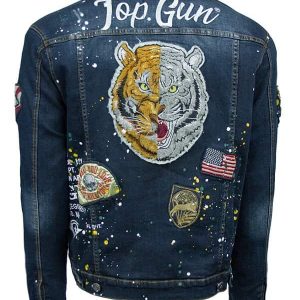 Film Top Gun Flying Tiger Denim Jacket