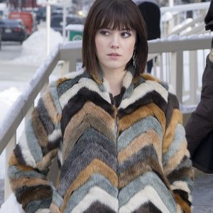 Actress Mary Elizabeth Winstead Fargo Nikki Swango Fluffy Jacket