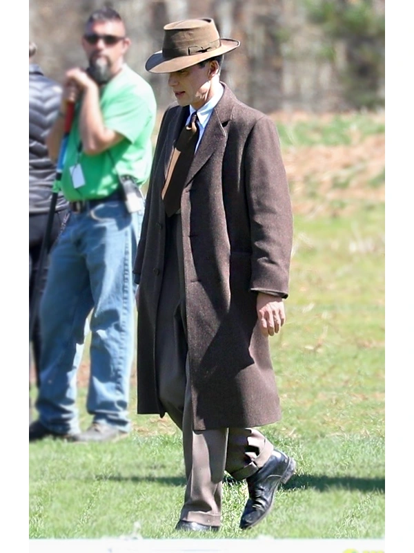 Oppenheimer 2023 Cillian Murphy Brown Trench Coat