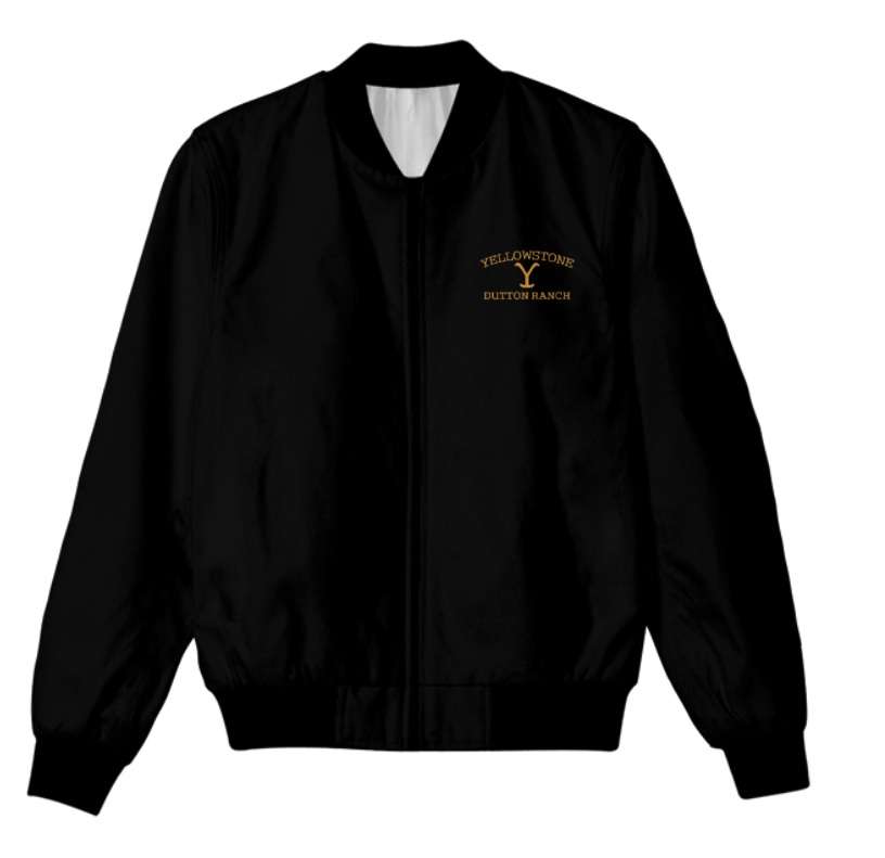 Step into the West with the Black Wool Dutton Ranch Varsity Jacket