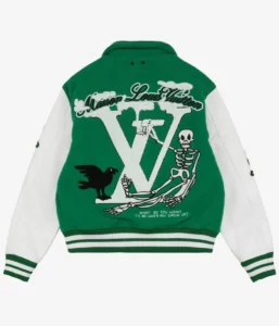 letterman green louis vuitton jacket