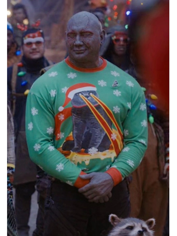 The Guardians of the Galaxy Holiday Special Drax Christmas Sweater